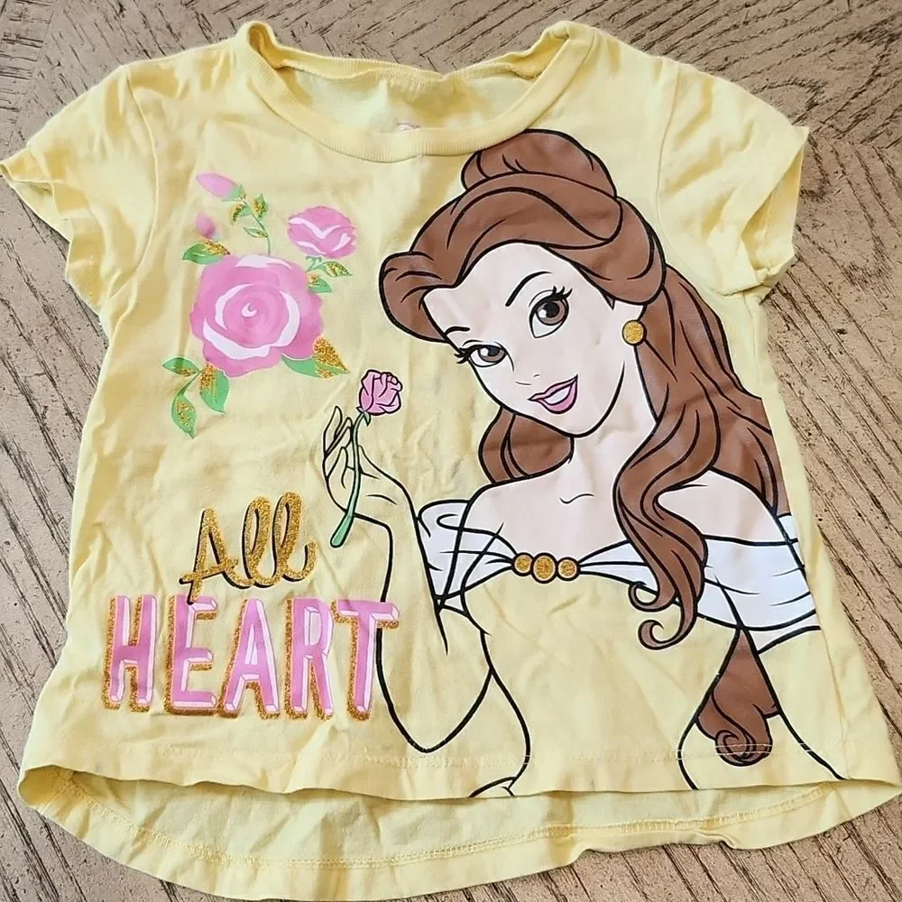 4T Belle t shirt All heart Disney
